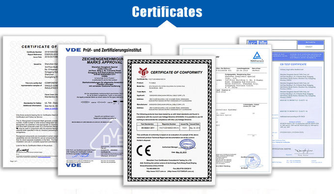 H03VV-F / RVV 3 * 0.5 Sq Industrial Electrical Cable UV Resistance VDE 6