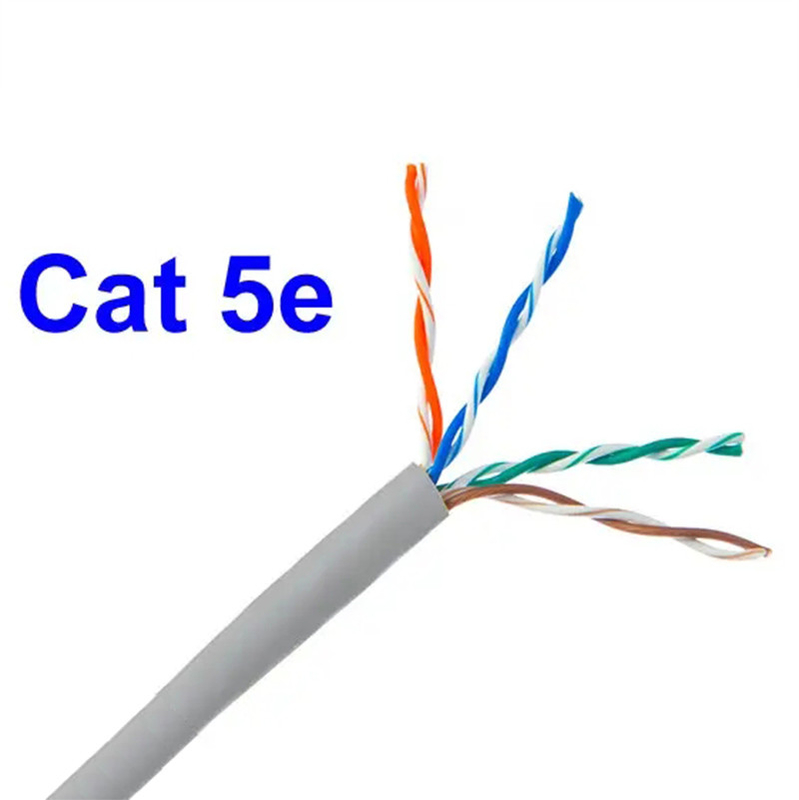 Bare Solid Copper 23AWG UTP Cat5 Cable 0.5mm For Telecommunication