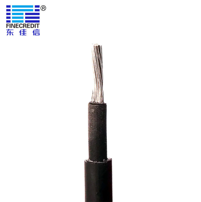 Tinned Copper 6mm Solar Cable , H1Z2Z2-K 1.5kV Solar Dc Wire