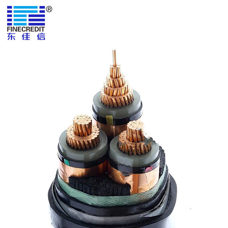 8.7/15KV YJV22 3*185mm2 Industrial Electrical Cable Copper Core Medium / High Voltage