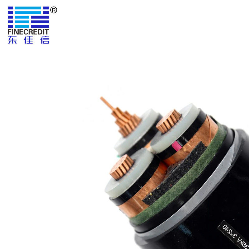 YJV22 8.7/15KV MV Power Cable , OFC Copper Conductor N2XSY Cable