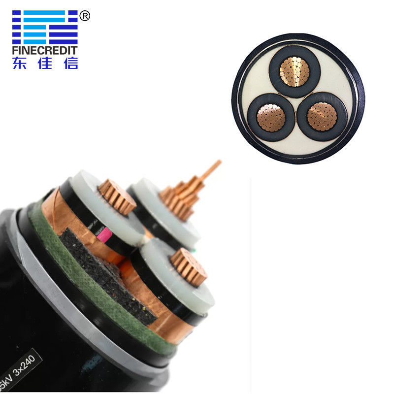 Medium Voltage Fr Xlpe Cable , N2XRY STA 12-20KV Industrial Power Cable To IEC 60502