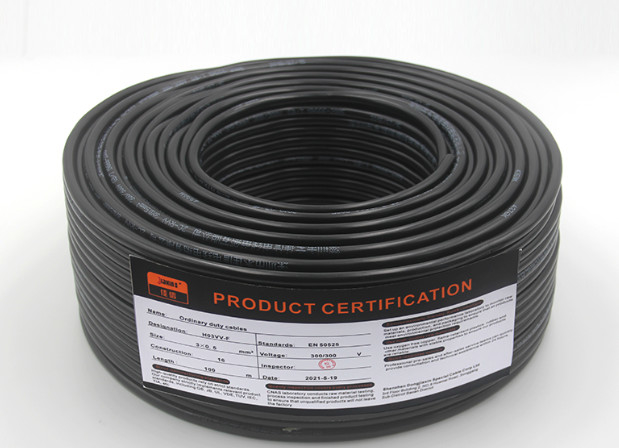 H03VV-F / RVV 3 * 0.5 Sq Industrial Electrical Cable UV Resistance VDE 0