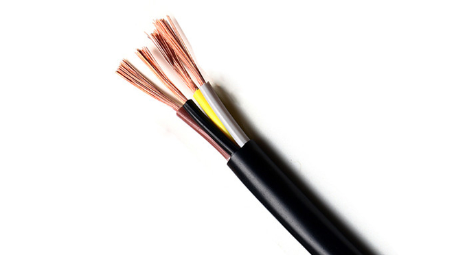 H03VV-F / RVV 3 * 0.5 Sq Industrial Electrical Cable UV Resistance VDE 2